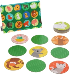 Spominska kartica z živalmi in njihovimi mladiči