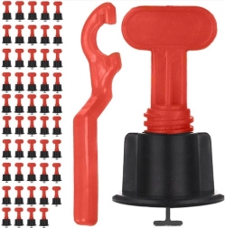 Sistem za nivelacijo ploščic 50 kos z ključem