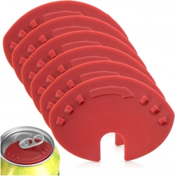 Odpirač in higienski pokrovček za pločevinke 2v1, set 6 kosov