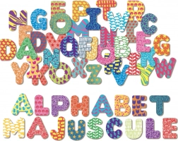 Lesene magnetke Vilac velika abeceda