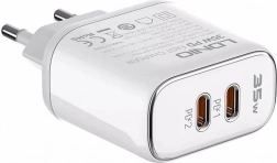 Omrežni polnilec LDNIO 35 W z dvema USB‑C za iPhone + kabel USB‑C – Lightning