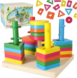 Lesena izobraževalna igrača sorter