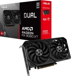 asus dual radeon rx 9060 xt 16 gb gddr6 grafična kartica