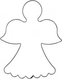 Kovinski modelček angel 9,5 cm