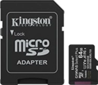 MicroSD kartica 64GB Kingston Canvas Select+ z adapterjem