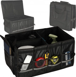 Organizator prtljažnika avtomobila z odsevnimi elementi