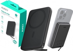 Aukey MagSafe power banka 6700 mAh z močjo 20 W in LED indikatorjem, USB‑C