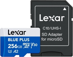 Pomnilniška kartica Lexar Blue Plus microSDXC 256 GB
