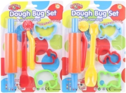 Modelirni komplet s ustvarjalnimi šablonami in valjarjem za otroke