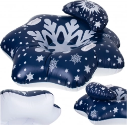 Napihljiv snežni tubus zvezda 110 cm