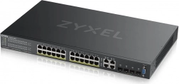 Zyxel GS2220-28HP 24‑portni gigabitni L2 PoE stikalo z uplinkom in enoletno licenco Nebula Pro Pack