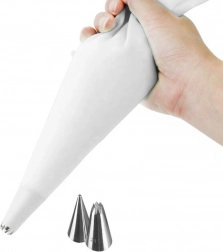 Silikonska slaščičarska vrečka z 2 nastavkoma 30 cm