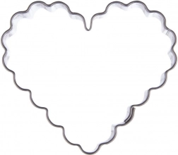 Kovinski modelček srce 5 cm