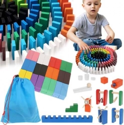 Leseno domino in kroglišča 407 kosov z vrečko