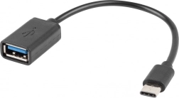 Adapter USB‑C na USB‑A 2.0 OTG 0,15 m črn