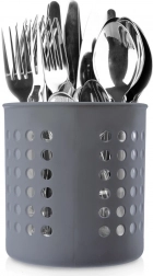 Odkapni stojalo za kuhinjski pribor in pripomočke, sivo