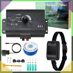 Električna nevidna ograja za pse in mačke 300 m – komplet z ovratnico