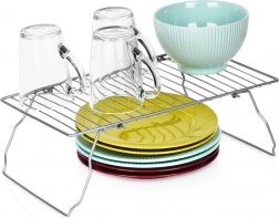 Zložljiva kovinska kuhinjska polica 37 × 21 × 13,5 cm