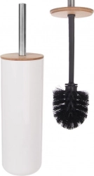 Bambusova WC ščetka s stojalom WHITNEY, bela, 37 cm