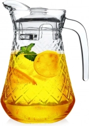 Stekleni vrč s pokrovom 1,4 l