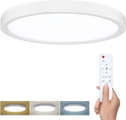 Solight LED stropna in stenska svetilka Estela white z daljinskim upravljalnikom 30 cm