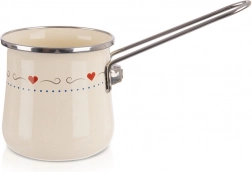 Smetanast emajliran džezva TONCA 600 ml