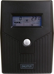 DIGITUS UPS line-interactive z LCD, 600 VA (360 W), AVR, 2x Schuko