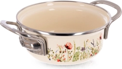 Smetanast emajliran lonec Maki 14 cm, 600 ml