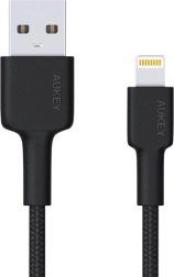 Aukey lightning – usb-a kabel 2 m z najlonskim pletenjem in certifikatom MFi