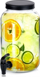 Steklen dozator napitkov s pipo 3,2 l