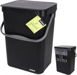 Viseči koš za odpadke 10 l črn