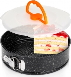 Raztegljiv granitni pekač za torte s pokrovom 24 cm