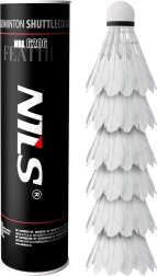 Perjasti badminton žogice NILS NBL6206, 6 kosov