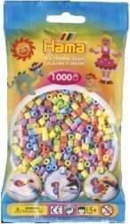 Likalne perlice Hama MIDI pastelne barve 1000 kos