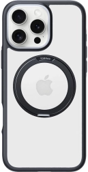 Torras Ostand R Fusion ovitek za iPhone 16 Pro, črn