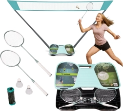 Trizand zložljiv komplet za badminton s prenosnim etuijem in mrežo 4v1