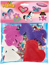 Likalne perlice HAMA Midi – 3000 kosov in 4 podlage