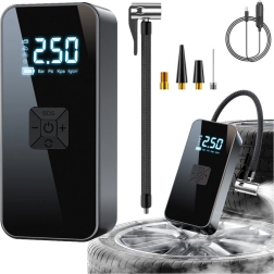 Električni Prenosni Mini Kompresor z LED Svetilko