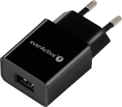 Omrežni polnilec 1× USB 12 W 2,4 A everActive