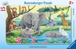Ravensburger puzzle Živali Afrike 15 kosov