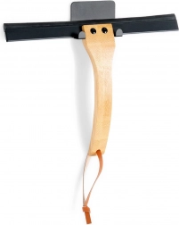 Viseča brisalka za okna in prho Vilde z bambusnim ročajem