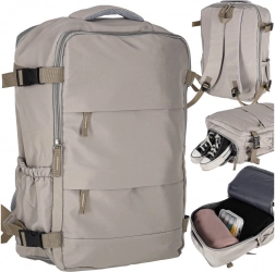 Sivi potovalni turistični nahrbtnik 45 × 30 cm