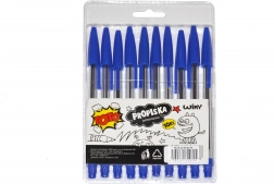 Enkratni kemični svinčniki TOTO - modra tinta, 10 kosov