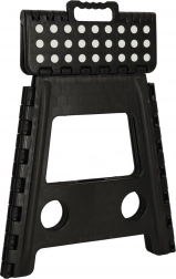 Zložljiv protizdrsni stolček 39,5 cm – črna