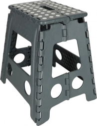 Zložljiv protizdrsni stolček 39,5 cm – Temno siva
