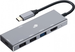 USB-C razdelilnik 7-v-1 s HDMI, USB, PD in čitalnikom kartic
