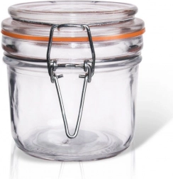 Steklena konzervna kozarec s sponko 220 ml