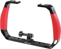 Podvodni stabilizacijski ročaj PULUZ za akcijske kamere – rdeč