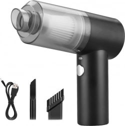 Brezžični ročni avtomobilski sesalnik 120 W, brez vrečke z LED in USB