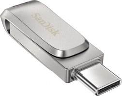 Sandisk ultra dual drive luxe 256 gb usb 3.1 type‑c/usb‑a kovinski pomnilniški ključek